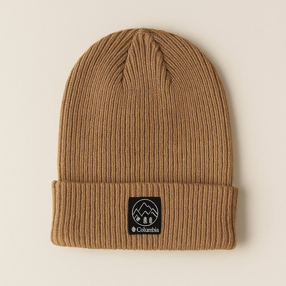 NWOT Columbia Brown Ribbed Beanie